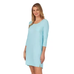 Women's Cuddl Duds® Essentials Long Sleeve Sleepshirt -fashion 2594817 ALT2