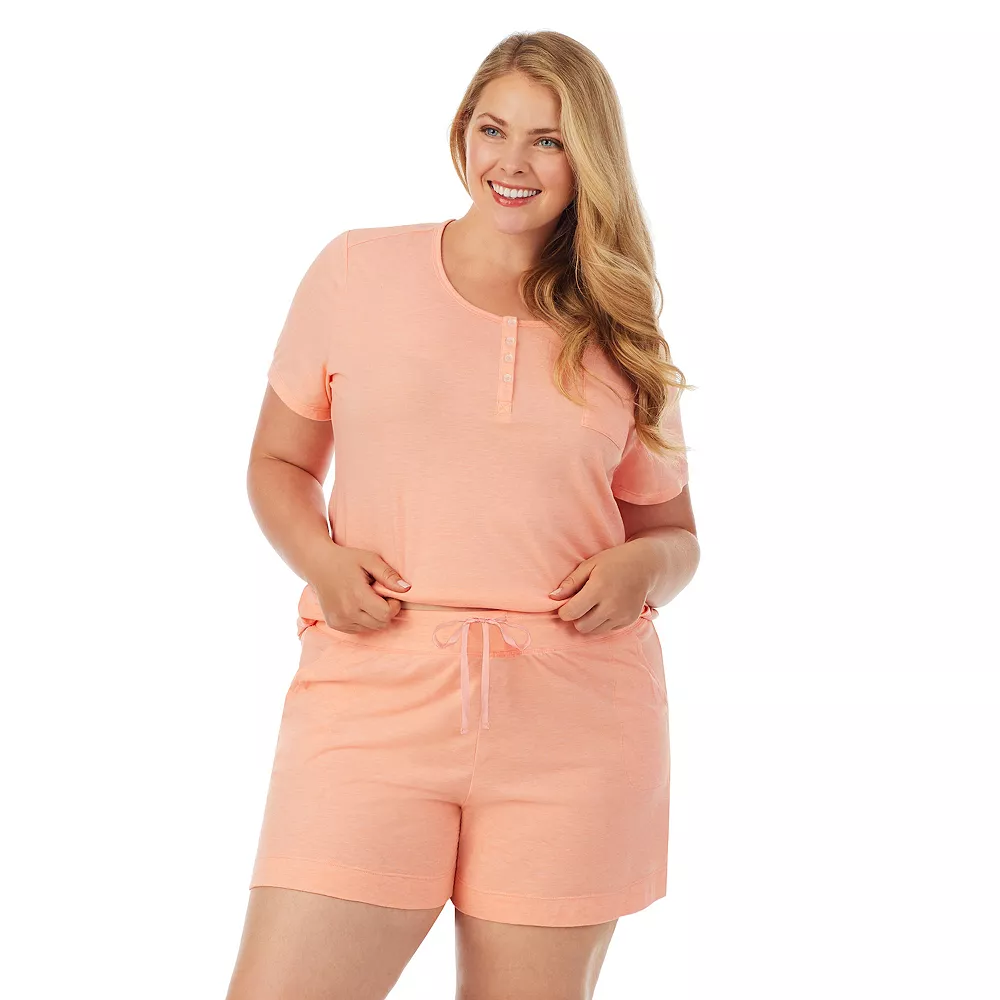 Plus Size Cuddl Duds Essentials Pajama Tee & Pajama Boxers Sleep Set 3 Plus Size Cuddl Duds Essentials Pajama Tee & Pajama Boxers Sleep Set - Image 3