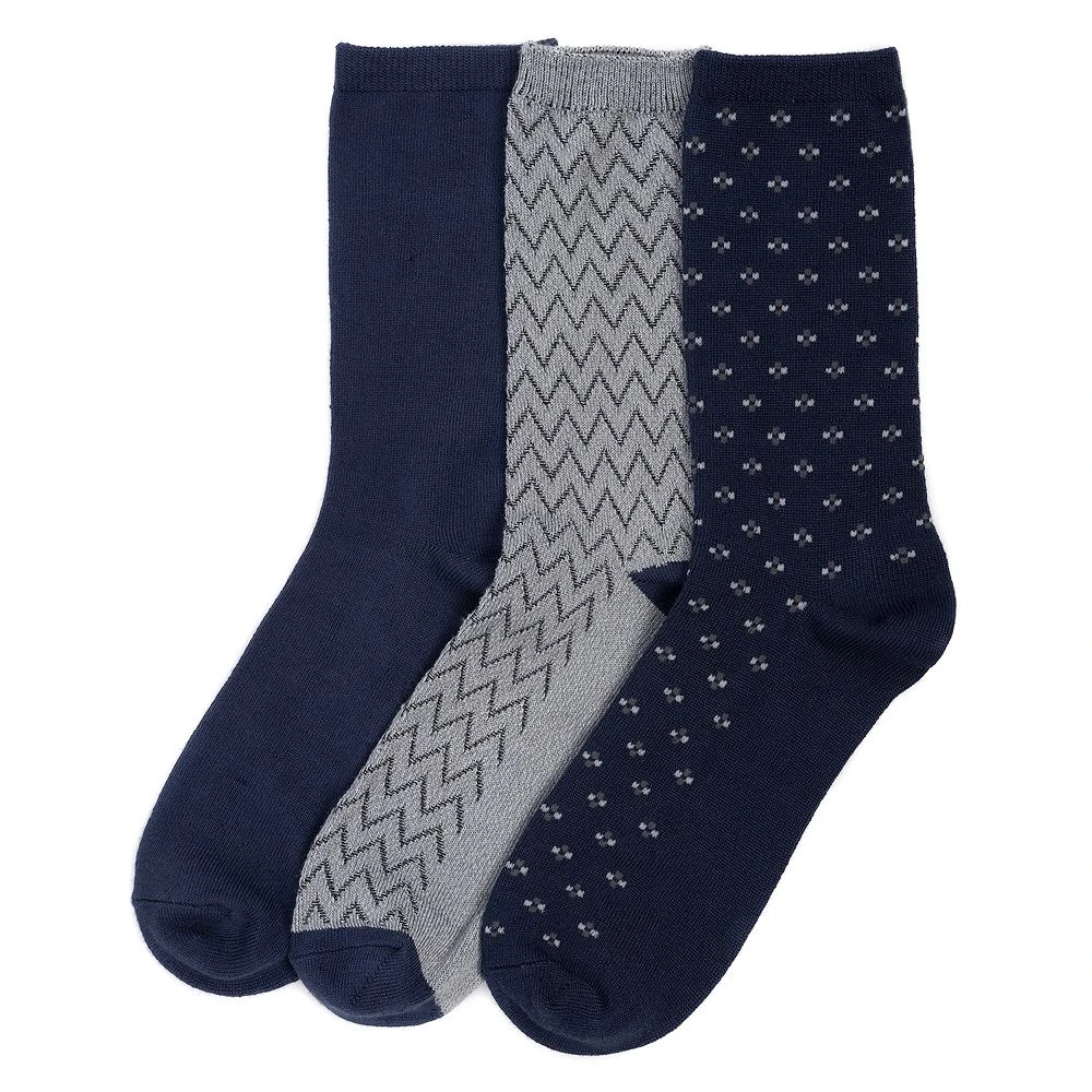 Women's Cuddl Duds® 3-Pack Everyday Crew Socks 2 Women's Cuddl Duds® 3-Pack Everyday Crew Socks - Image 2