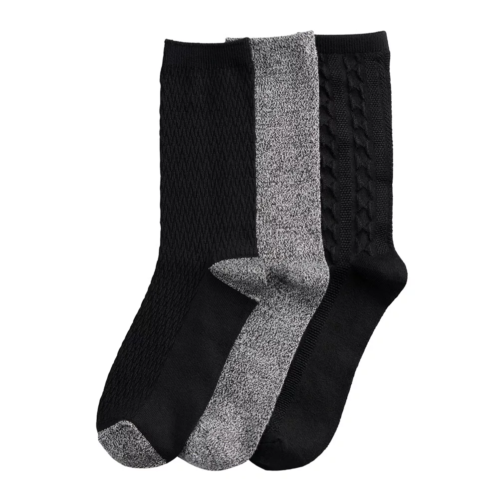 Women's Cuddl Duds® Everyday 3-pack Crew Socks 2 Women's Cuddl Duds® Everyday 3-pack Crew Socks - Image 2