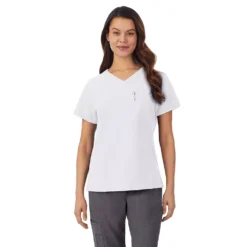 Petite Cuddl Duds® Scrubs Classic V-Neck Top