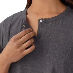 Women's Cuddl Duds® Scrubs Henley Top With 2 Pockets -fashion 4320456 ALT2