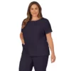 Plus Size Cuddl Duds® Scrubs Henley Top With 2 Pockets