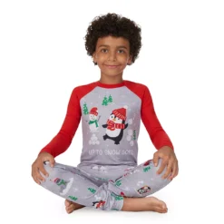 Boys 4-14 Jammies For Your Families® Penguin & Friends Raglan Pajama Set By Cuddl Duds® -fashion 4958311 ALT3