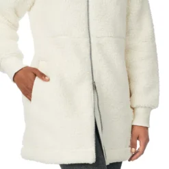 Women's Cuddl Duds Cozy Sherpa Hooded Anorak Jacket -fashion 4981154 ALT4