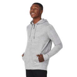 Men's Cuddl Duds® Far-Infrared Enhance Full-Zip Sleep Hoodie -fashion 5314307 ALT4