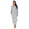 Women's Cuddl Duds® Velour Fleece V-Neck Pajama Top And Banded Bottom Pajama Pants Sleep Set