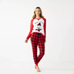 Women's Jammies For Your Families® Beary Cool "Mama Bear" Pajama Set By Cuddl Duds® -fashion 5601144 ALT2