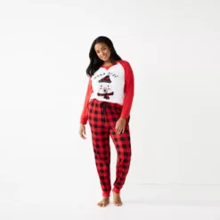 Plus Size Jammies For Your Families® Beary Cool "Mama Bear" Pajama Set By Cuddl Duds® -fashion 5601552 ALT2