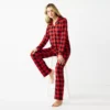 Women's Jammies For Your Families® Beary Cool Buffalo Check Pajama Set By Cuddl Duds®