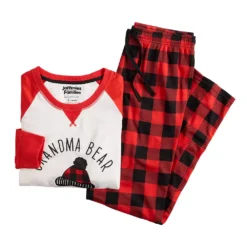 Women's Jammies For Your Families® Beary Cool "Grandma Bear" Pajama Set By Cuddl Duds® -fashion 5601561 ALT5