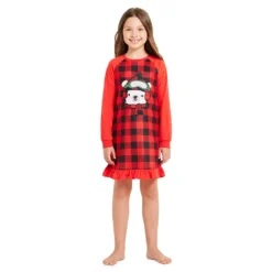 Girls 4-16 Jammies For Your Families® Beary Cool Dolly & Me Nightgown Set By Cuddl Duds® -fashion 5617465 ALT2