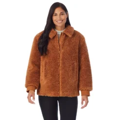 Women's Cuddl Duds Sherpa Bomber Jacket