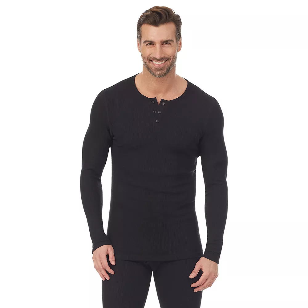 Men's Cuddl Duds® Midweight Waffle Thermal Performance Baselayer Henley Top 1 Men's Cuddl Duds® Midweight Waffle Thermal Performance Baselayer Henley Top