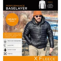 Men's Cuddl Duds® Heavyweight X Fleece Performance Baselayer Crew Top -fashion 5647785 ALT99