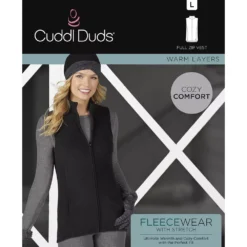 Women's Cuddl Duds® Fleecewear With Stretch Full Zippered Vest -fashion 5668404 ALT98