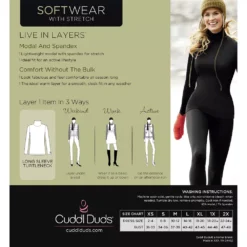 Women's Cuddl Duds® Softwear With Stretch Long Sleeve Turtleneck -fashion 5671465 ALT99