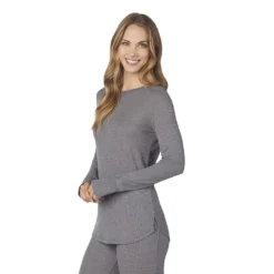 Women's Cuddl Duds® Long Sleeve Crewneck Stretch Thermal Top -fashion 5673066 ALT2