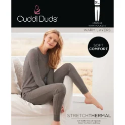 Women's Cuddl Duds® Stretch Thermal Leggings -fashion 5673067 ALT98