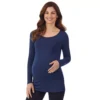 Maternity Cuddl Duds® Softwear With Stretch Ballet Neck Top