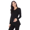 Maternity Cuddl Duds® Softwear With Stretch Wrap Front Top