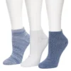 Women's Cuddl Duds® 3-Pack Birdseye Lowcut Socks