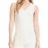 Cuddl Duds Softwear Lace Edge V-Neck Tank 8217535