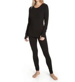 Cuddl Duds Cottonwear Long Sleeve Scoop Neck Top 8324713 -fashion cuddl duds cudd01 8324713 cs2