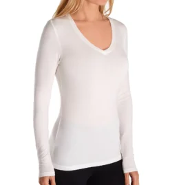Cuddl Duds Softwear With Stretch Long Sleeve V-Neck Shirt 8919616